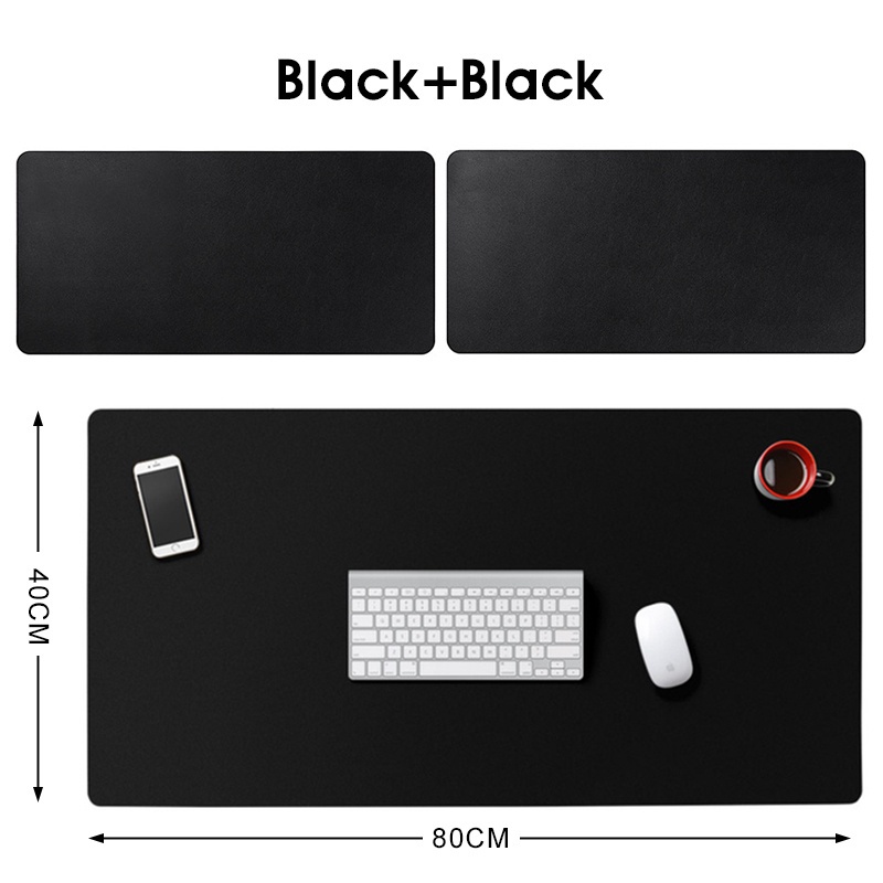 Mouse Pad Doubleside Mousepad Laptop Personalized Felt PU Leather Desk Mat Gaming Large Mouse