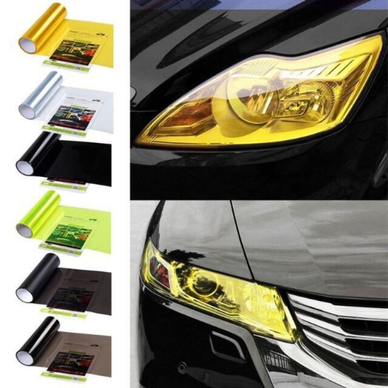 30*60cm Motorcycle Led Car Headlights Tinted Sticker | Shopee Philippines