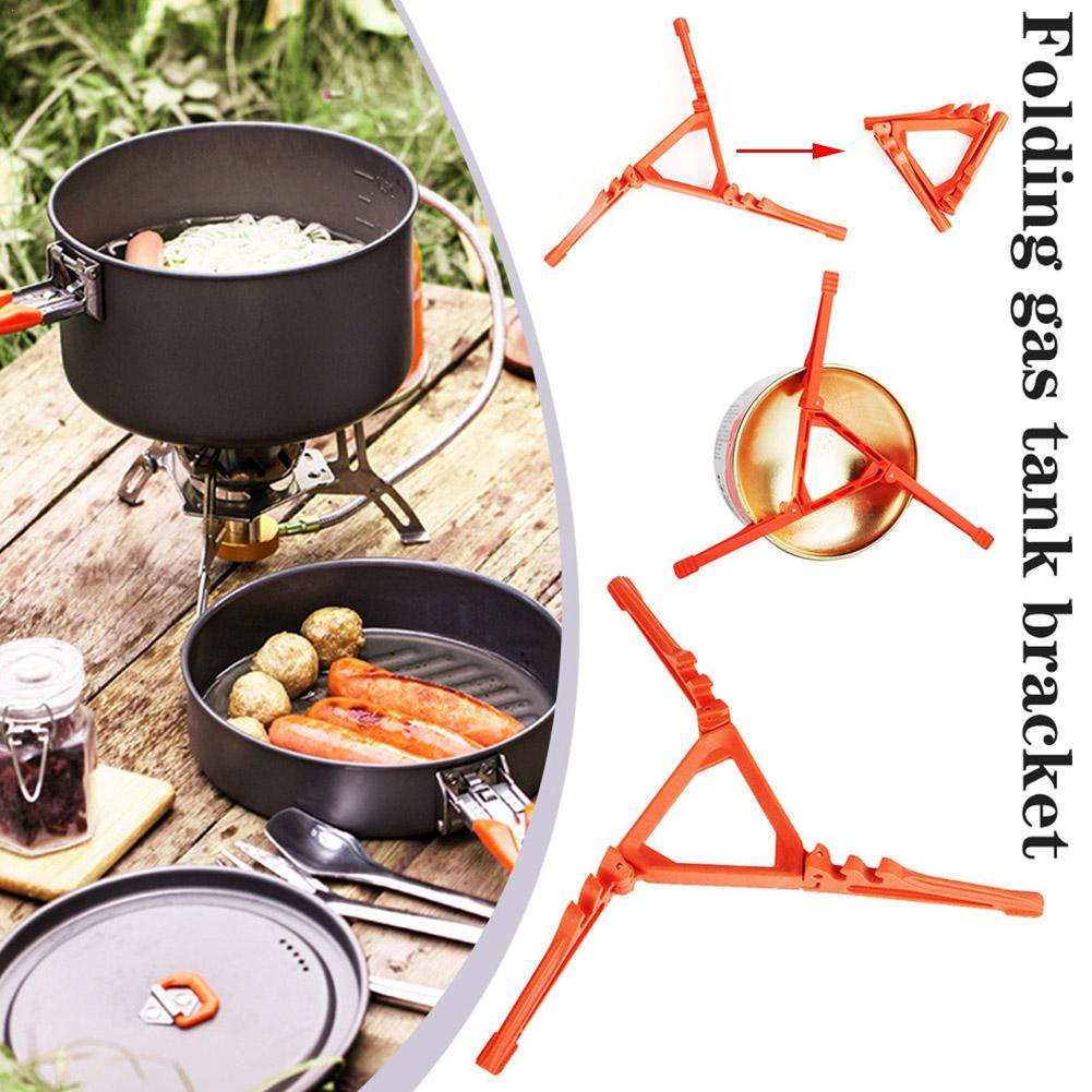 Foldable Flat Gas Tank Bracket Outdoor Stove Bottle Shelf Tripod