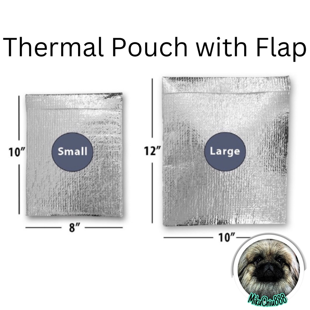 Silver Foil Thermal Bag Pouch Frozen Insulated Travel Food Wrap