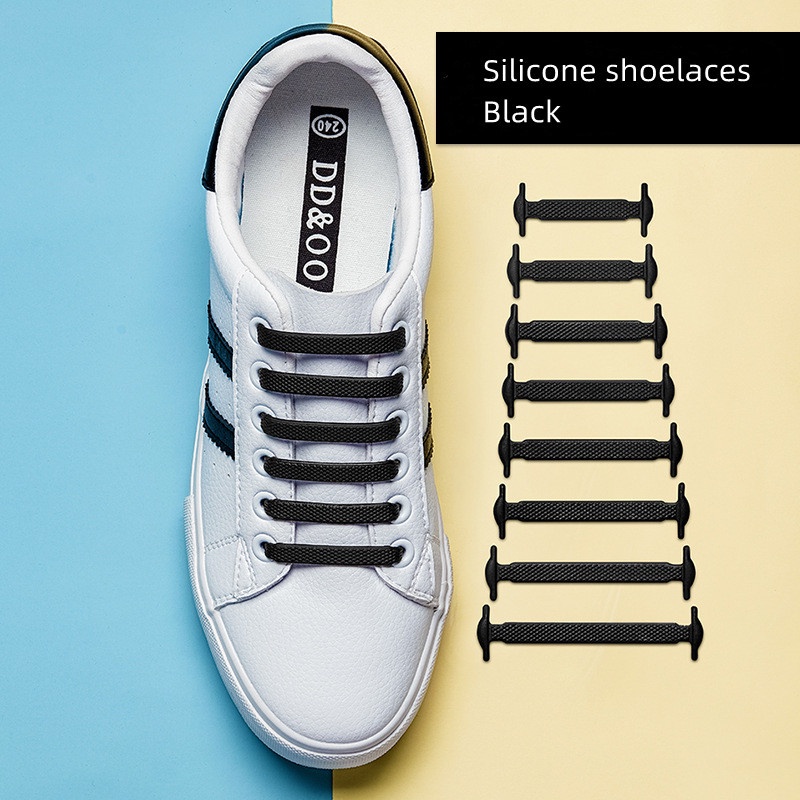 16pcs Silicone Creative Elastic Colorful flat shoelace / Fashion creativity  no tether shoe lace | Shopee Philippines