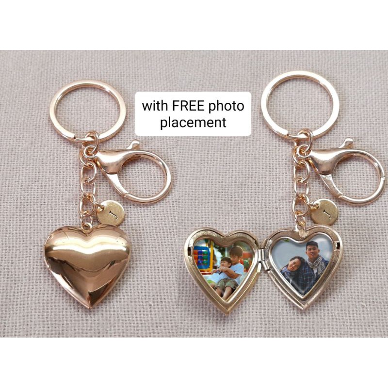Gold Photo Locket Keychains Shopee Philippines