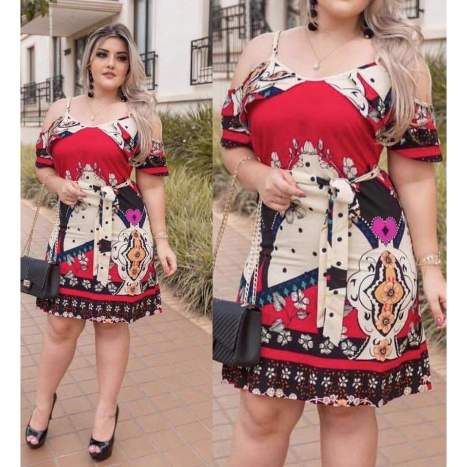 Plus size dress clearance shopee