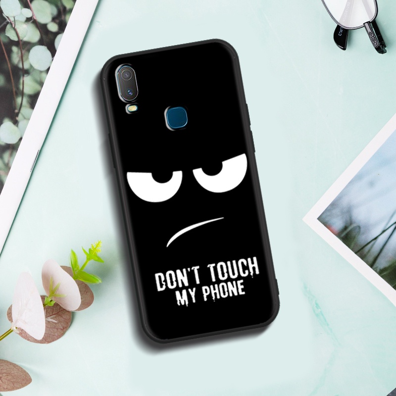 Softcase VIVO Y11 1906 Anticrack Casing High Quality TPU cover Full  Protection Silicon Rubber Phone Casing Black Soft Case