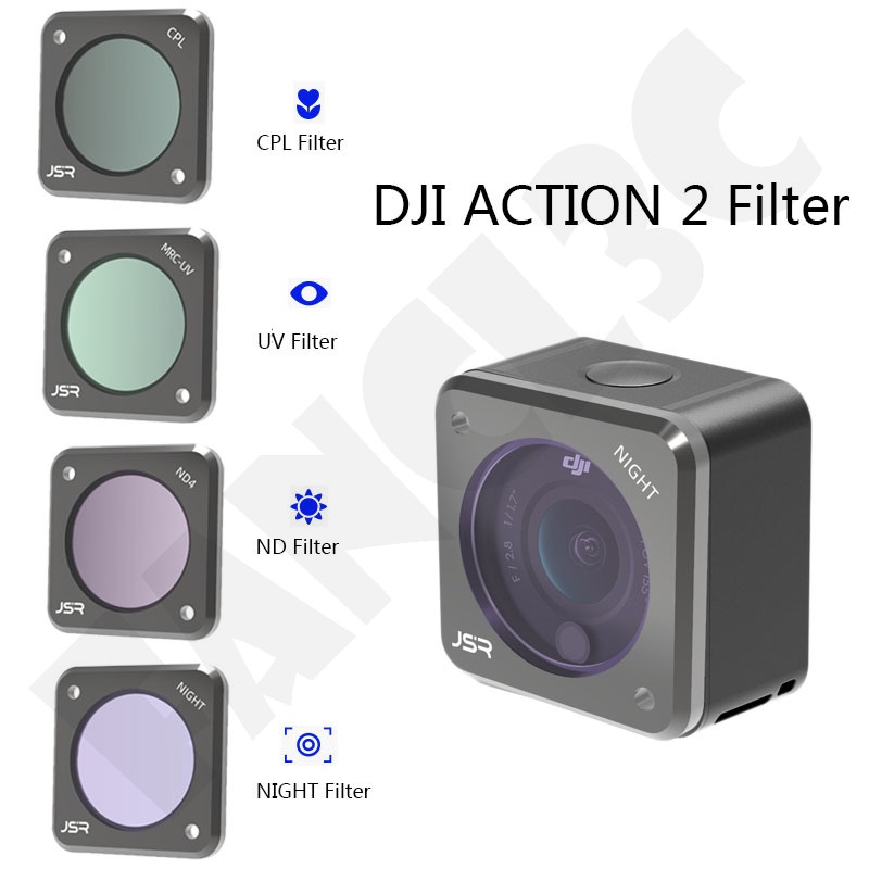 DJI Action 2 Camera Filter Optical Glass Lens DJI OSMO ACTION 2 Filters ...