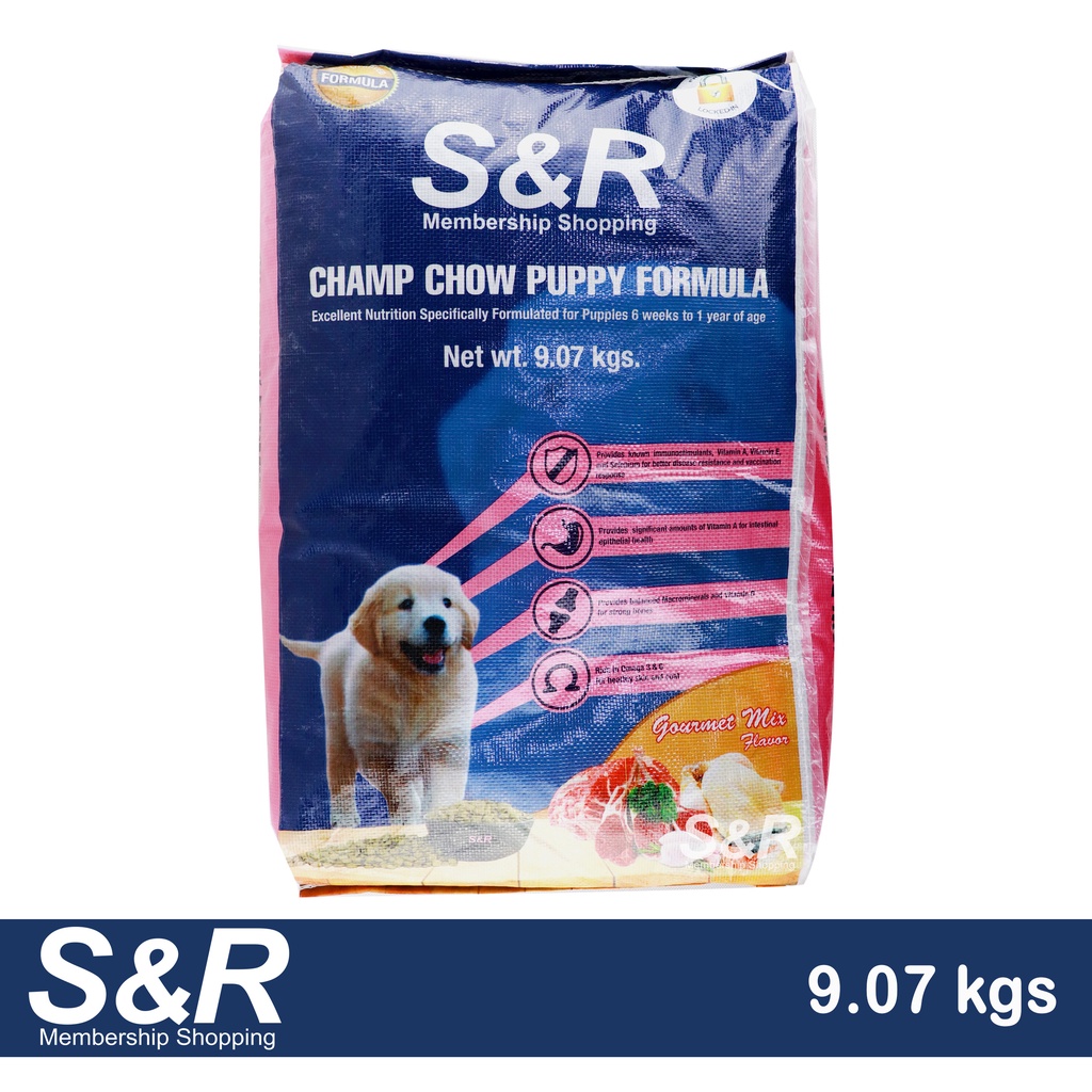 S R Champ Chow Puppy Formula Dry Dog Food 9.07kg