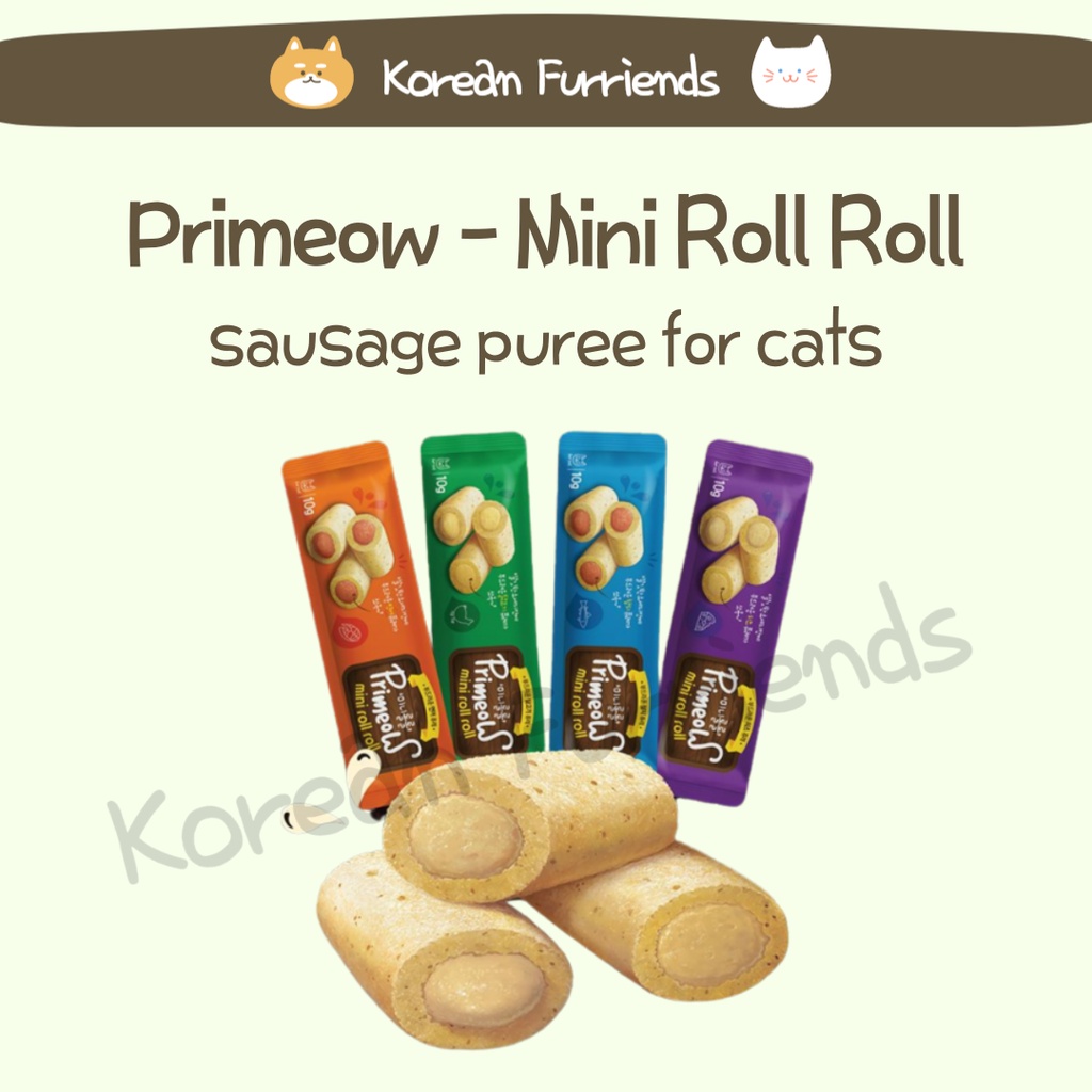 Mini Roll Roll Korean Cat Treats Bite size cat treats cat sausage