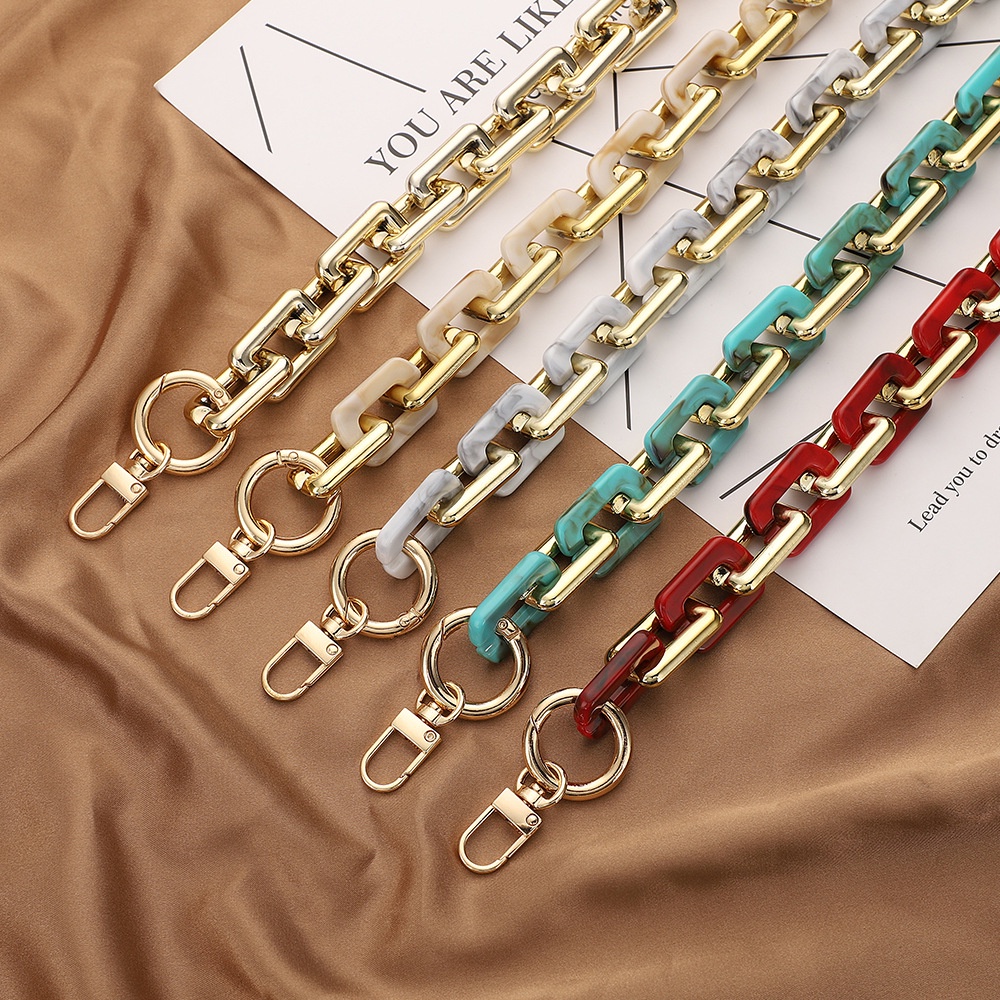 Acrylic chain bag strap hotsell
