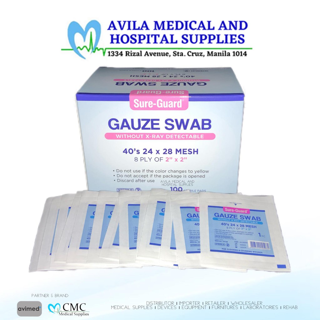 Sterile Gauze Pad / Swab 2x2 /8Ply (100pcs.)Sureguard Shopee Philippines