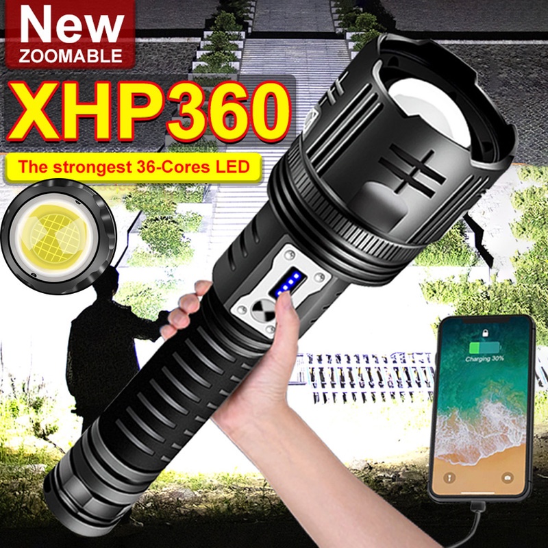 Super XHP360 Most Powerful Led Flashlight | Shopee Philippines