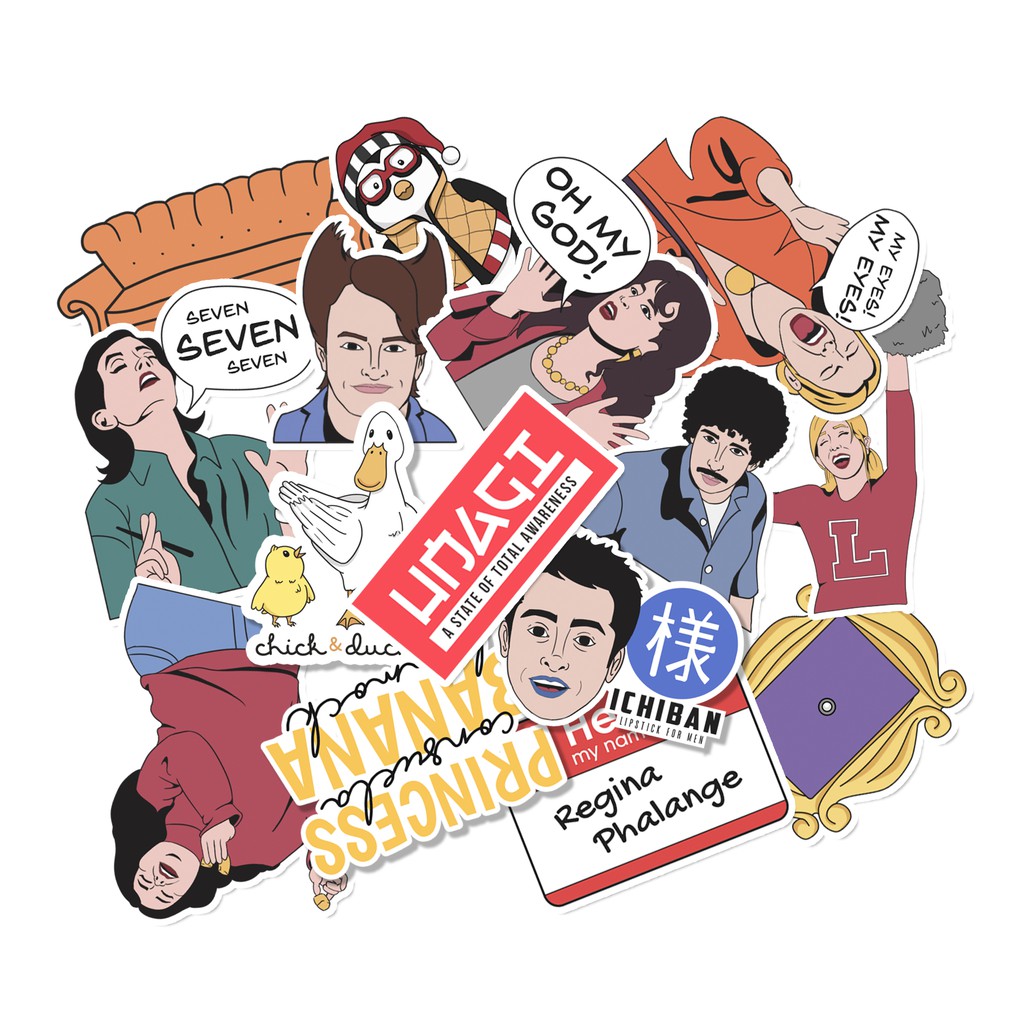 FRIENDS Sticker Set (Waterproof Vinyl) | Shopee Philippines