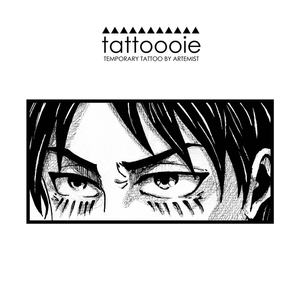 TATTOOOIE TEMPORARY TATTOO ATTACK ON TITAN EREN YEAGER EC3 Shopee