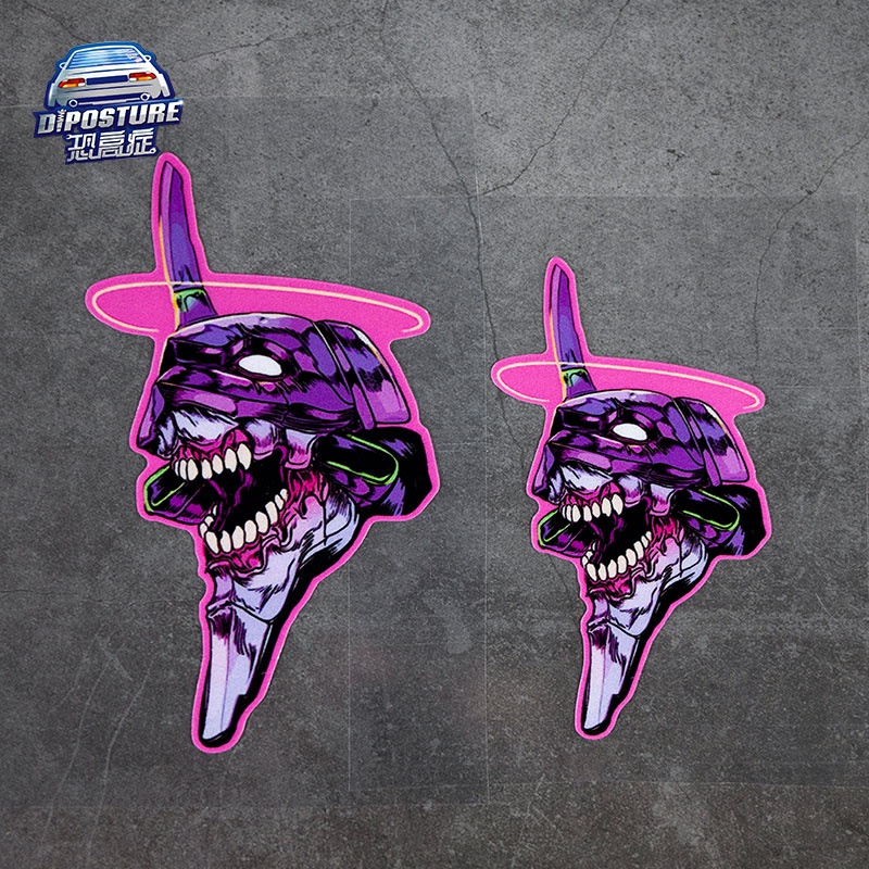 EVA No. 1 Locomotive Sticker Evangelion Car Sticker JDM Cartoon Anime ...