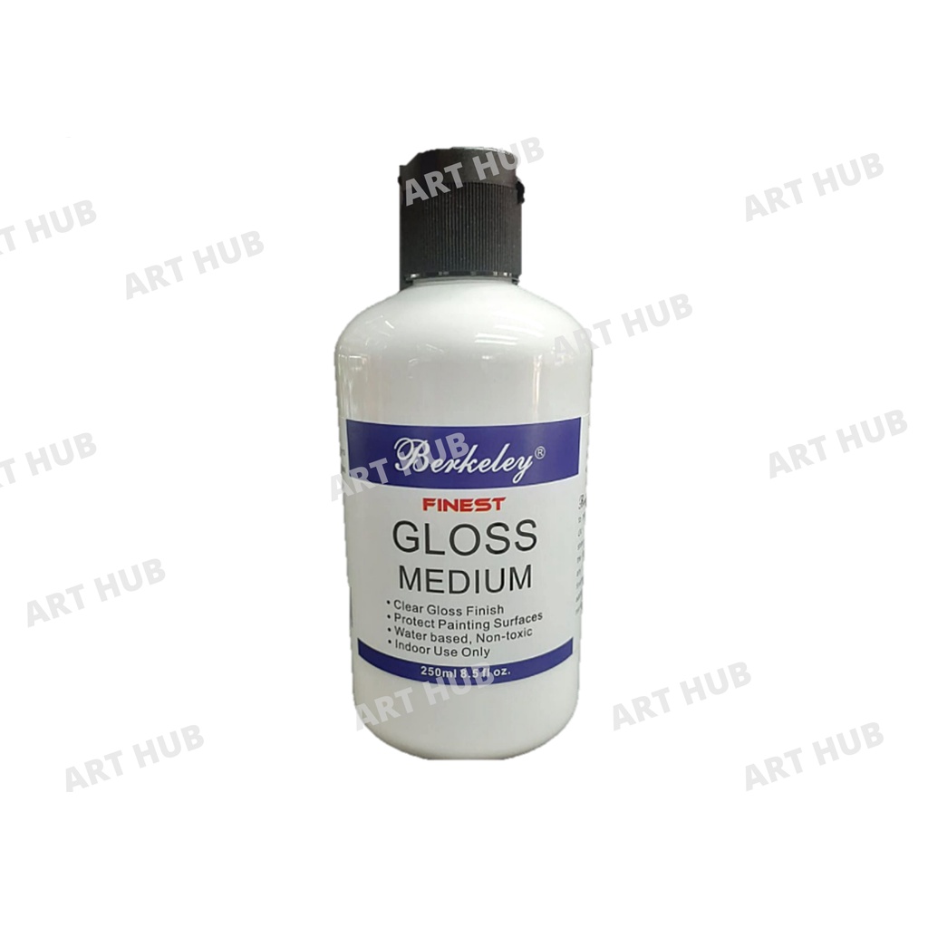 Berkeley Medium And Varnish 250ml Gloss Modeling Paste White Black