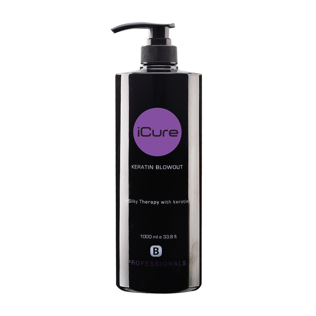 iCure Keratin Blowout Treatment for damaged hair 1000ml Brazilian Blowout