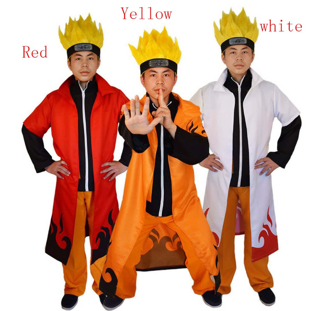 Naruto Fourth Hokage Yondaime Hokage Minato Namikaze Cloak | Shopee ...