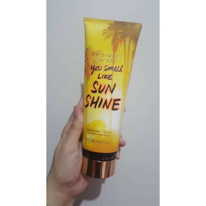 Victoria secret you online smell like sunshine lotion