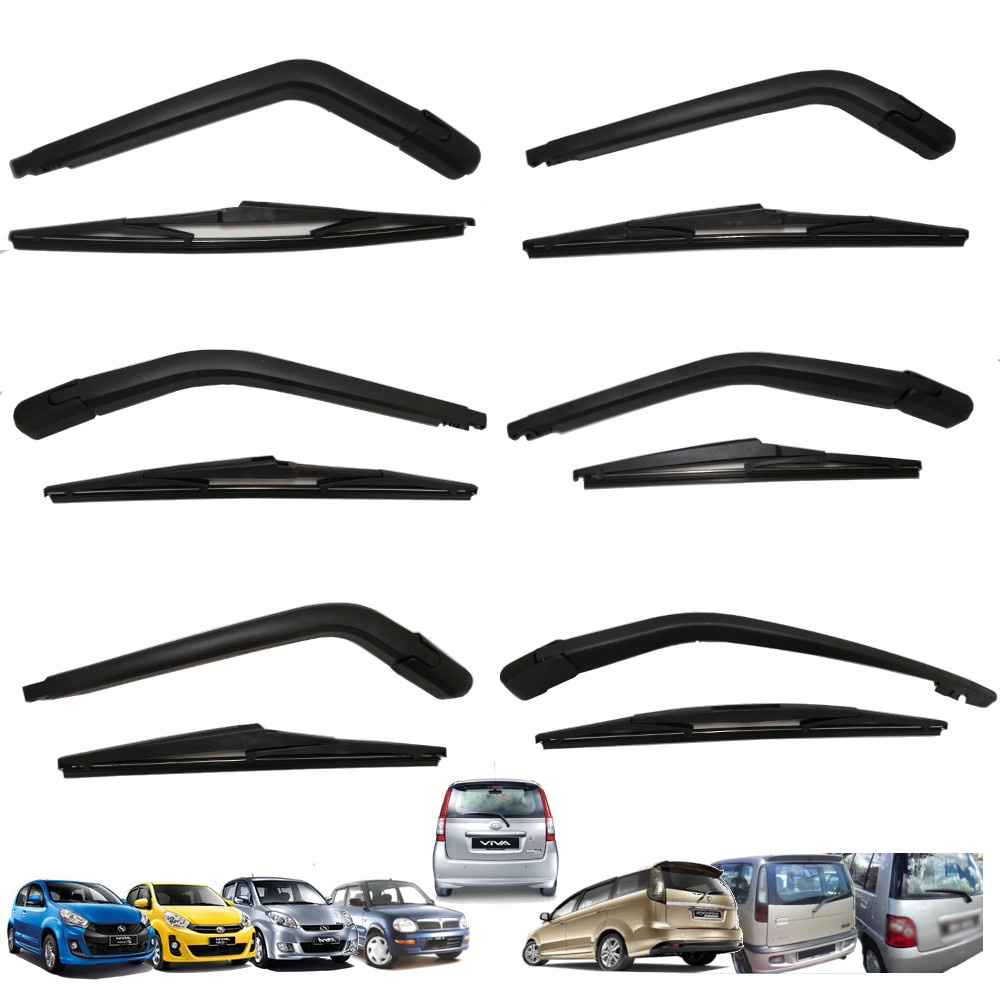 Car Rear Wiper Blade With Arm perodua Myvi Viva Kelisa Kenari Kancil ...