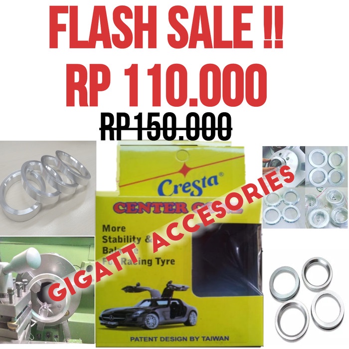 Rim Center rings All types of cars and sizes (1 set contains 4 rings ...