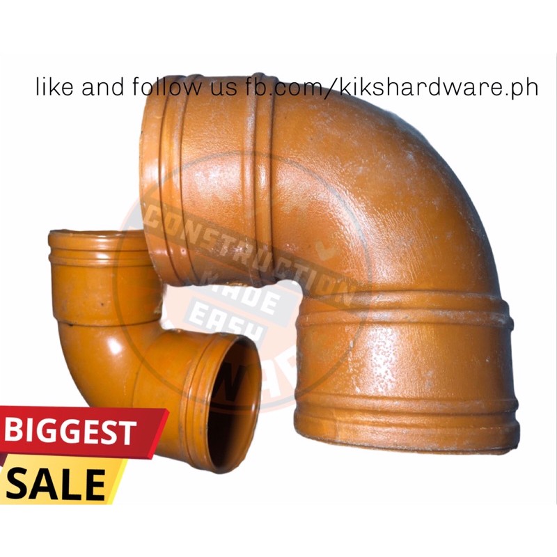 Pvc Elbow Sizes 2" 3" and 4" Orange Shopee Philippines