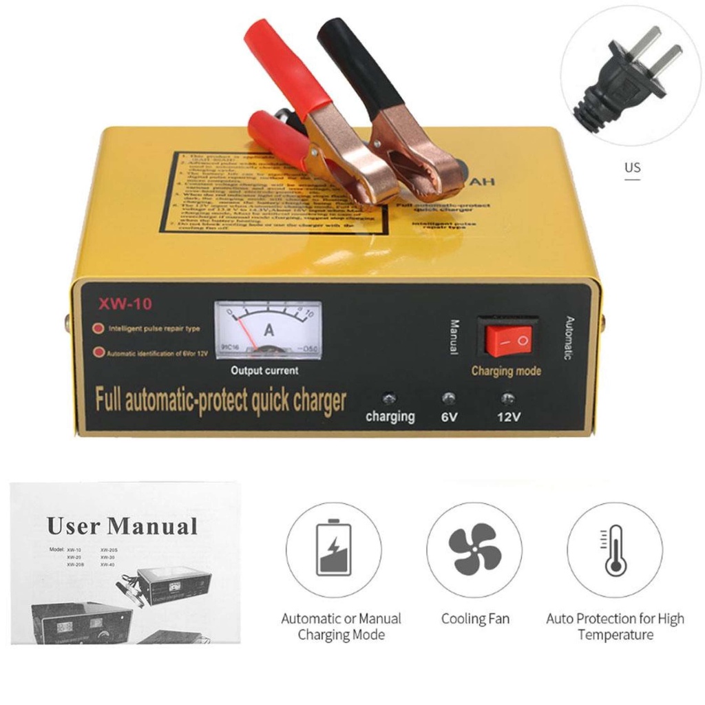 6V/12V 80AH 140W Full Automaticprotect Intelligent Quick Car Battery