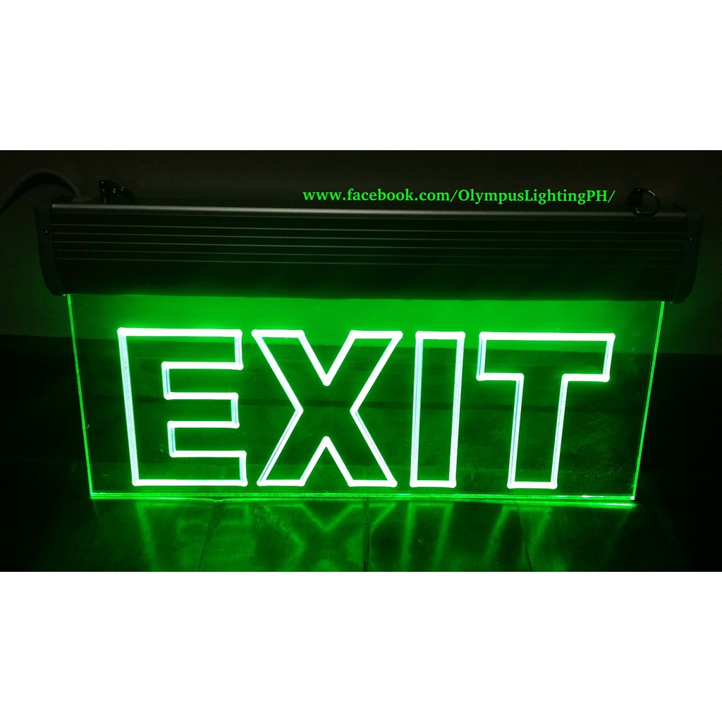 LED Exit Sign - Best Prices and Online Promos - Jul 2026 | Shopee ...