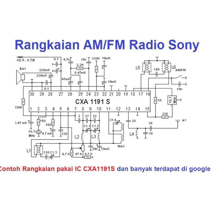 Power CHIP CXA1191S CXA1191 AM FM RECEIVER SONY ORIGINAL | Shopee ...