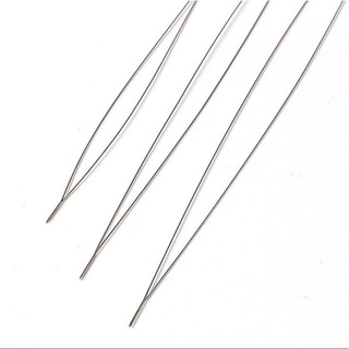 6/12PCS Curved Beading Needles Stainless Bead Spinner Needles Thin
