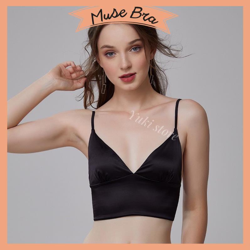 Satin Satin Bra Shirt Stretchy Back Shopee Philippines