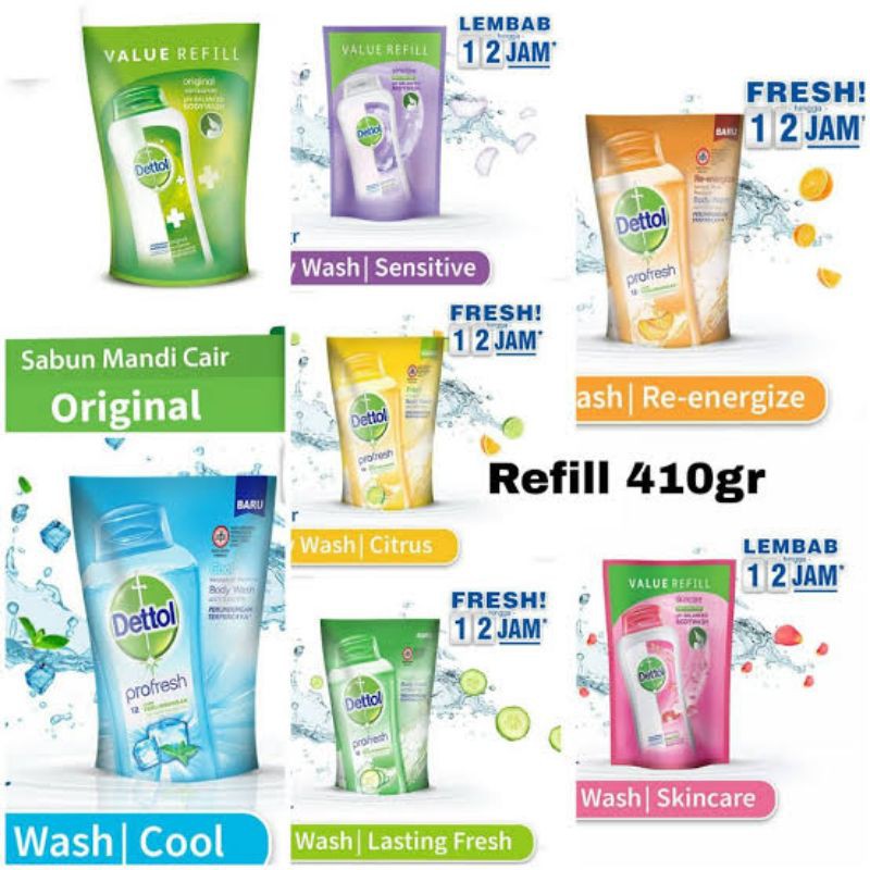 Dettol Antibacterial Liquid Bath Soap 410 Gr Refill | Shopee Philippines