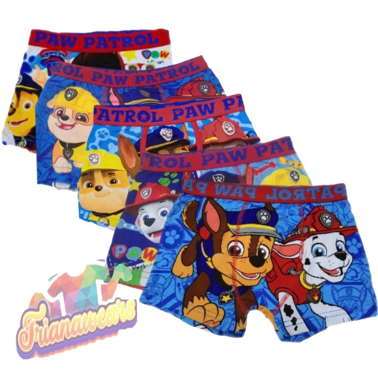 New! cute Character Printed Paw Patrol Boxer Brief For Boy cotton underwear  kids short #Trianawears