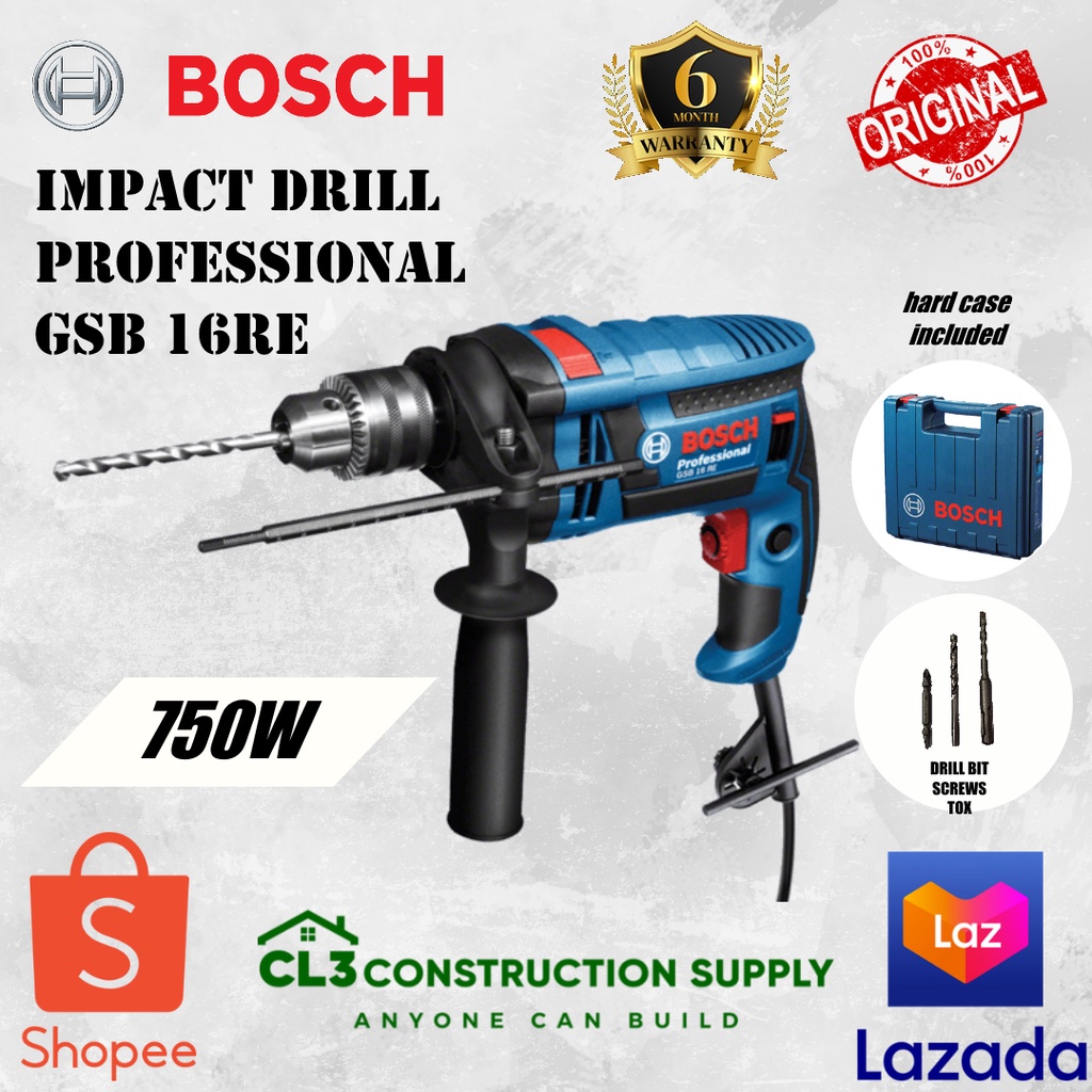 BOSCH IMPACT DRILL PROFESSIONAL GSB 16RE | Shopee Philippines