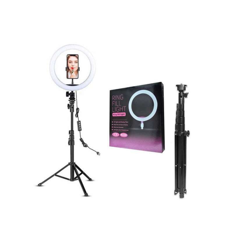 Ring Light 26CM 10'' LED 26 CM 24W Dimmable with Phone Holder Bracket ...