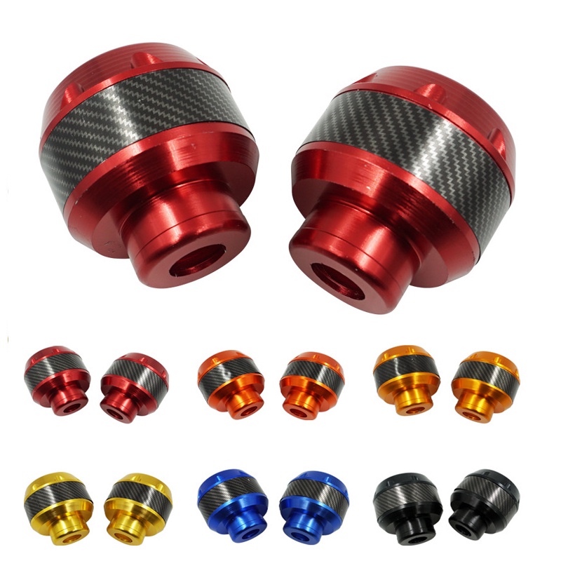 2PCS Motorcycle Front Fork Slider Cups – Aluminum Alloy Crash Protectors For Axle, Red