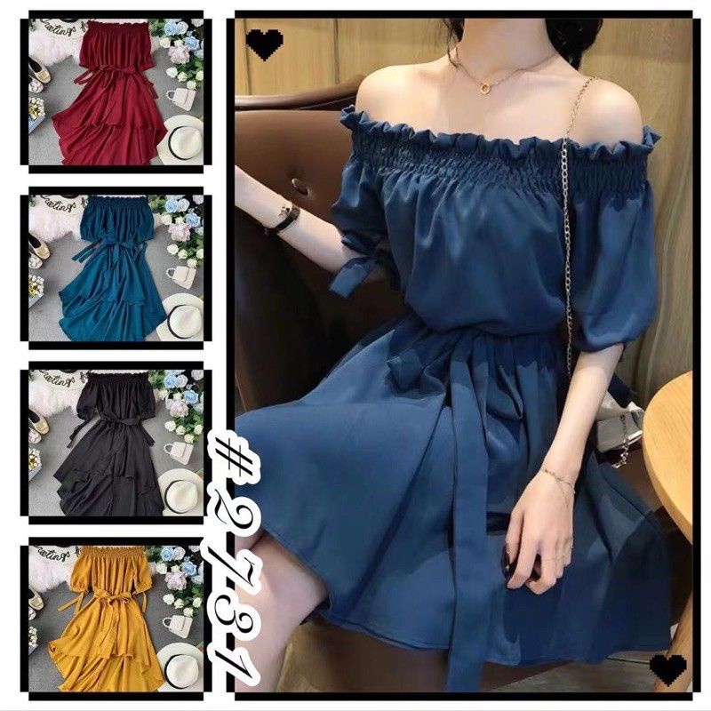 Korean Offshoulder Dress Dress Off shoulder Party Cocktail Dress Long ...