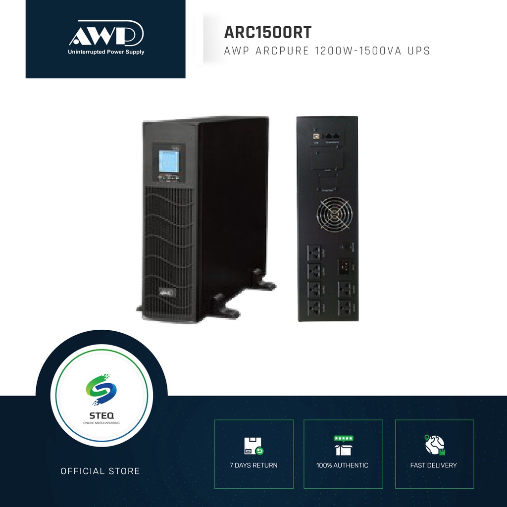 STEQ AWP ARC1500RT ARCPURE RT SERIES RACKMOUNT TOWERLINE INTERACTIVE ...