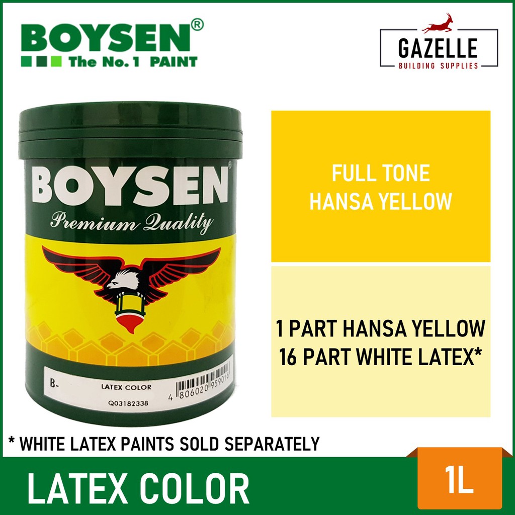 Original Boysen Latex Color 1L (For Concrete & Stone Surfaces) | Shopee ...