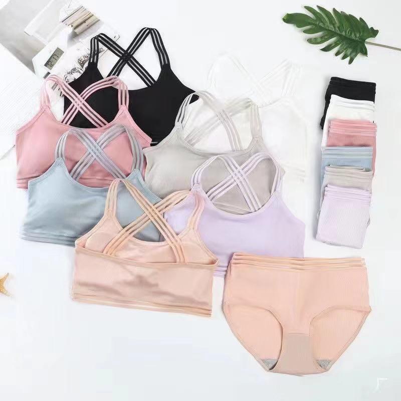 Zxyouping Women's Ultra-Thin Cup Mesh Lace Underwear Sets