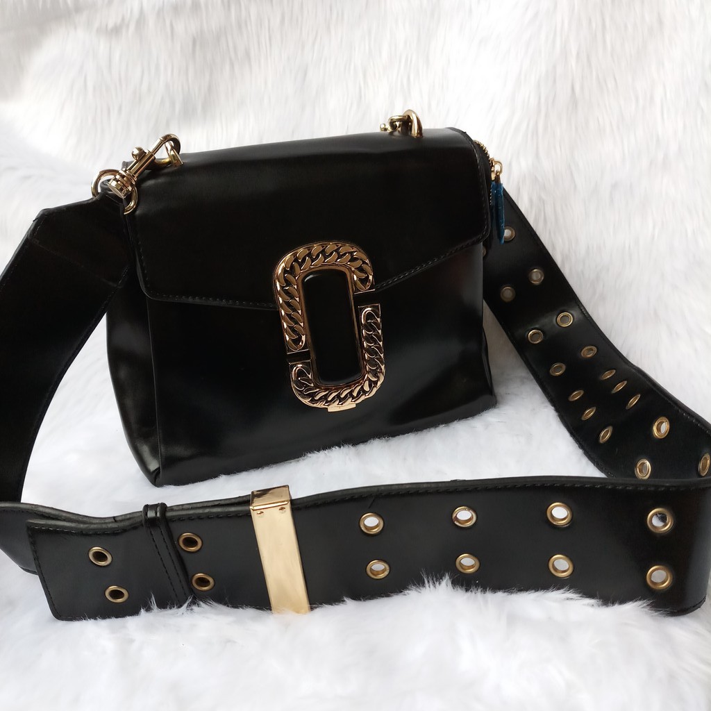 Doria Dore Black Sling Bag Shopee Philippines