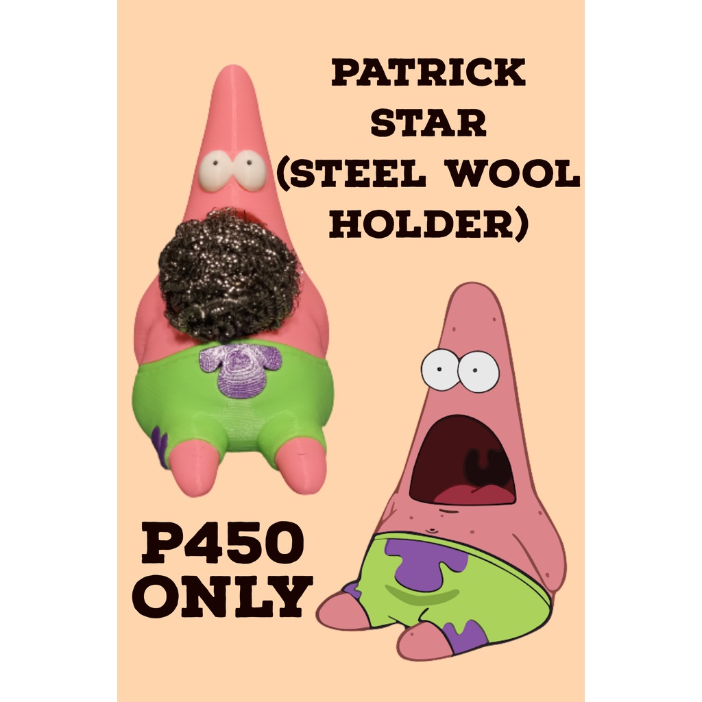 (Spongebob) Patrick Star Steel Wool Holder Shopee Philippines