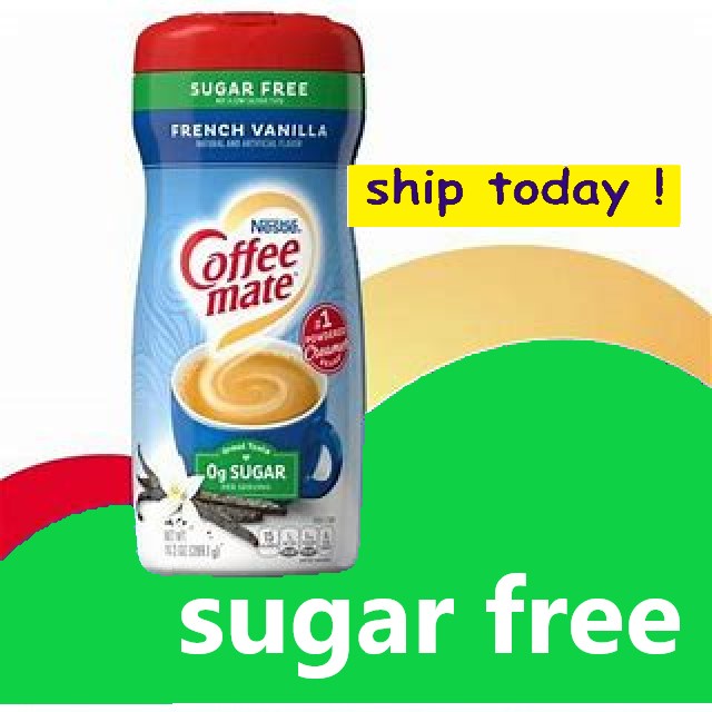 Coffee mate French Vanilla 0 sugar Powder Creamer , Nestle Coffeemate