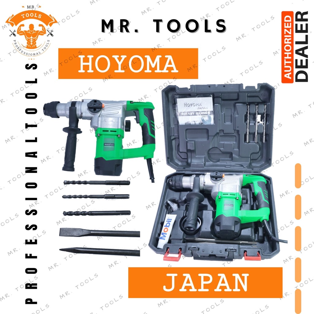 HOYOMA JAPAN ROTARY HAMMER HTRH1100 (ROTARY HAMMER, ROTARY DRILL AND