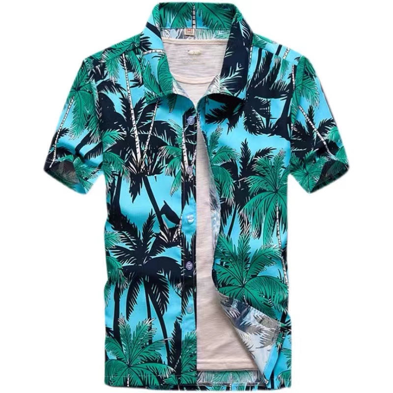 summer floral polo shirts for men hawaiian style shirts M XL size Shopee Philippines