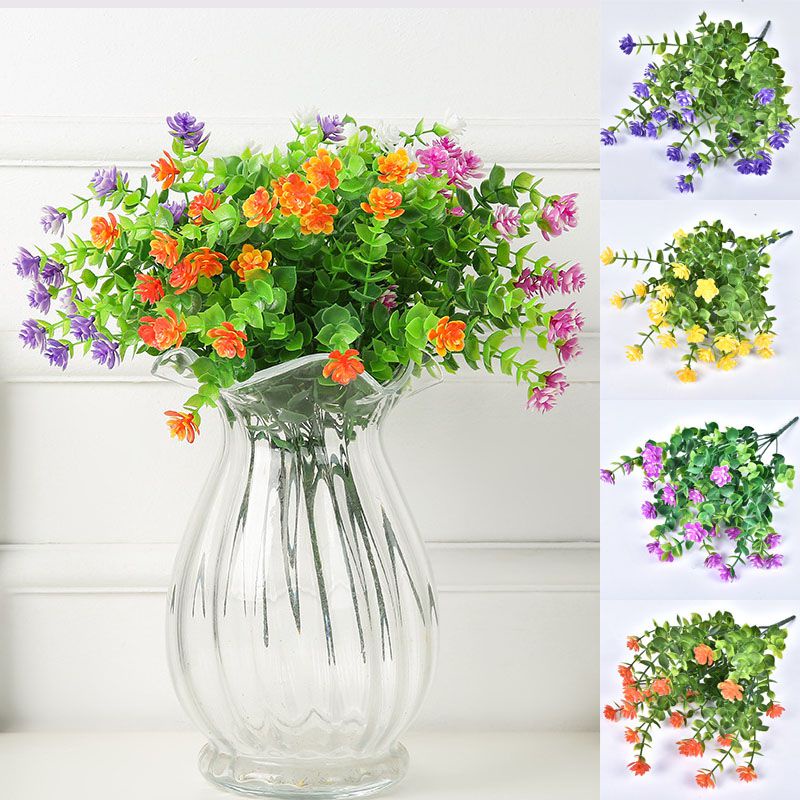 Artificial Plants Fake Small Eucalyptus Flowers In/outdoor Window Porch