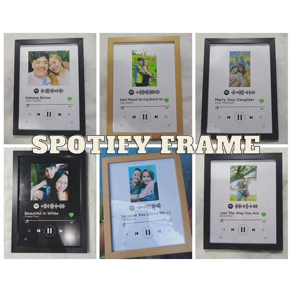 Personalized Spotify Frame (Gift Ideas) Shopee Philippines