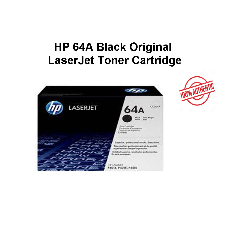 HP 64A Black Original LaserJet Toner Cartridge | Shopee Philippines