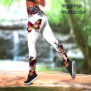 Women Fashion Printed Workout Leggings Fitness Sports Gym Running