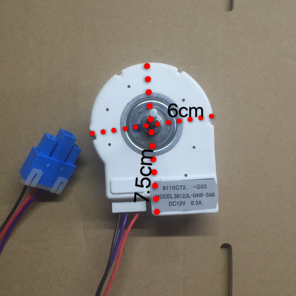 FrostFree Ice Frost Double Door Refrigerator Fan Motor 12v Universal