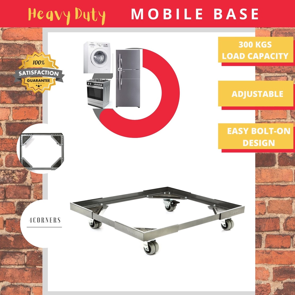 ADJUSTABLE Refrigerator Stand / Washing Machine Trolley / Gas Range