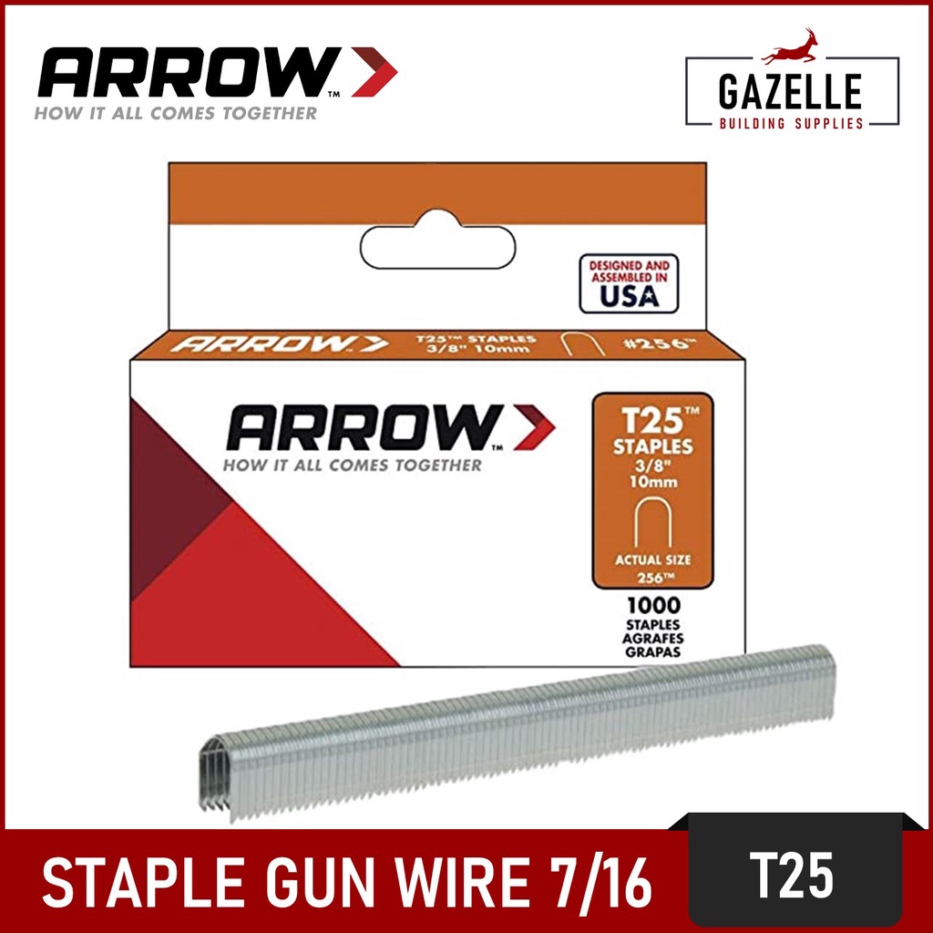 Arrow Staples Staple Gun Wire Fasteners Gun Tacker Wire JT21 / T25